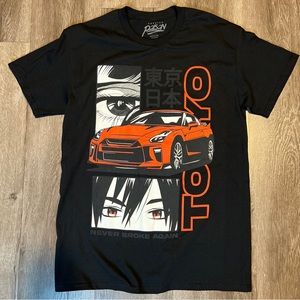 Tokyo Never Broke Again Black Size MEDIUM T-shirt Racer shirt Car Tee